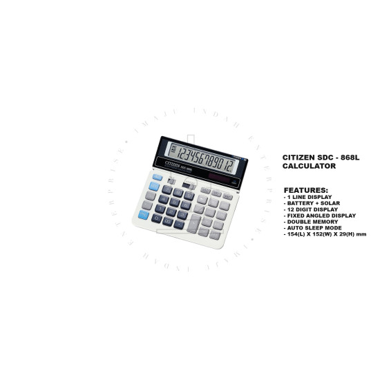 CITIZEN SDC-868L CALCULATOR