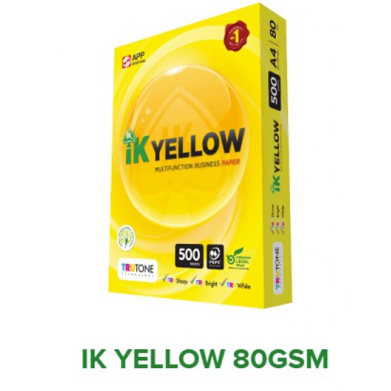 IK Yellow A4 Multifunction Paper 80gsm