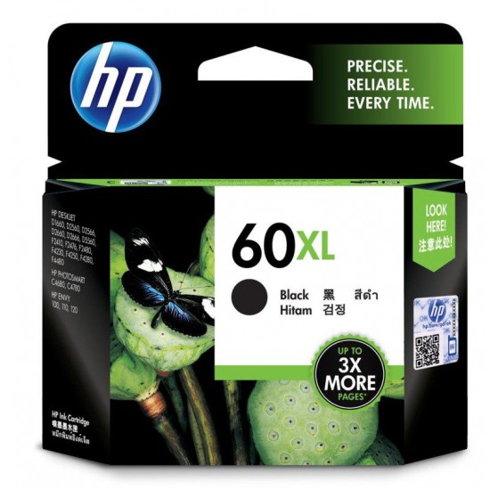 HP 60XL High Yield Black Original Ink Cartridge