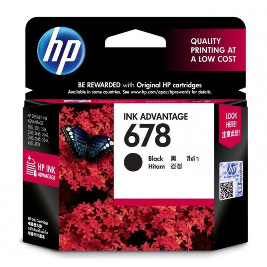 HP 678 Black Original Ink Advantage Cartridge