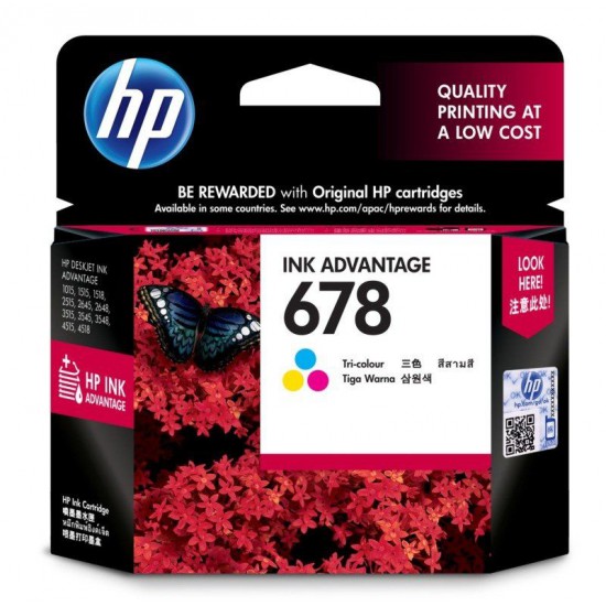 HP 678 Tri-color Original Ink Advantage Cartridge