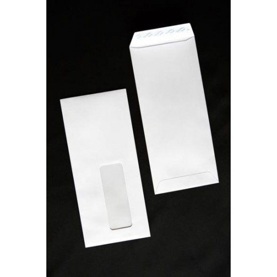 Premium Window 100gsm White 4.5" x 9.5" Envelope