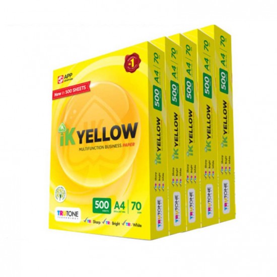IK Yellow A4 Multifunction Paper 70gsm